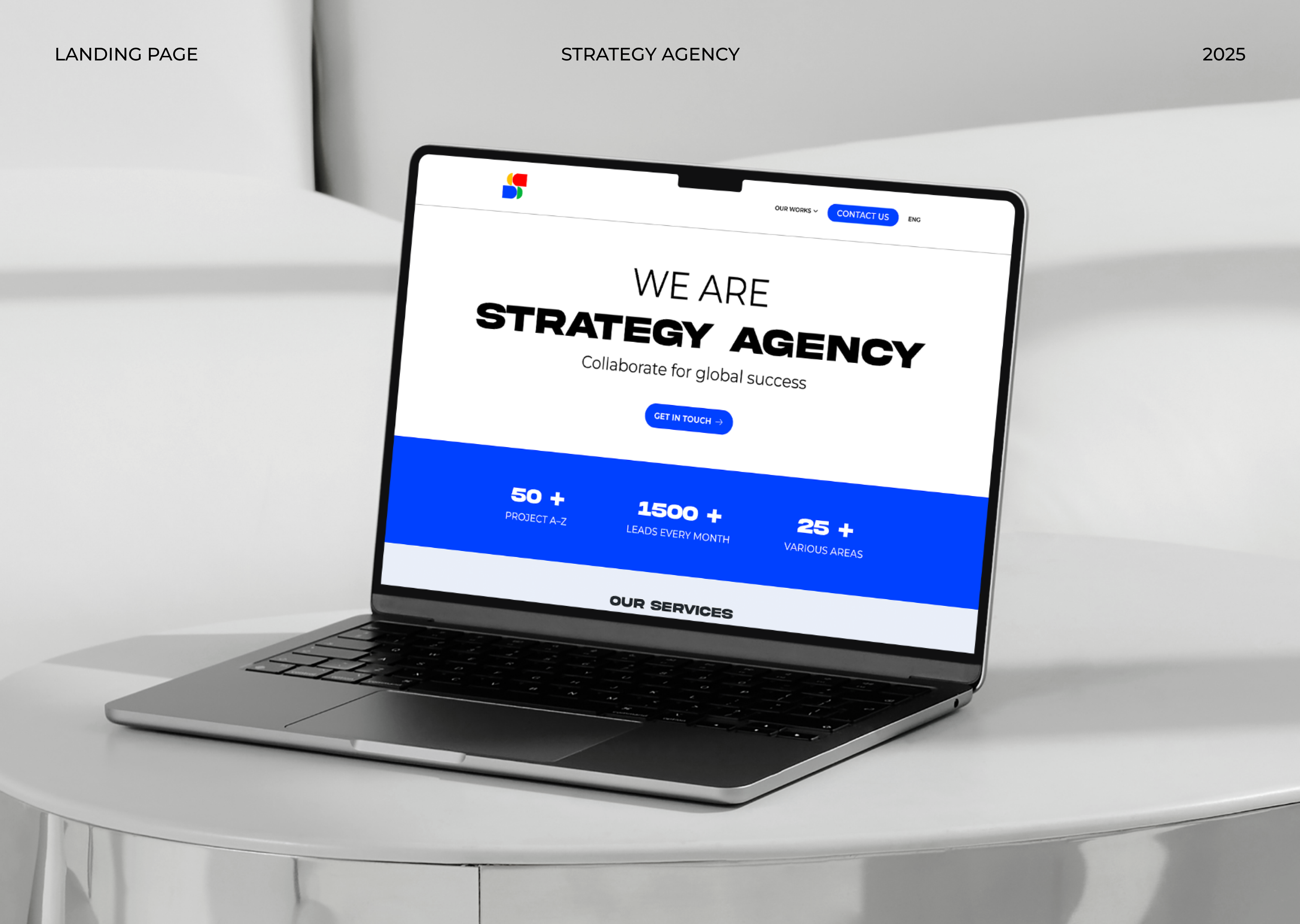 Website design of Strategy Agency